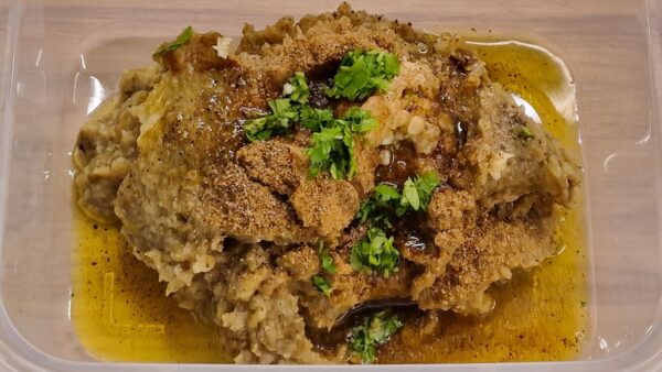 crema di melanzane preparazione cumino coriandolo